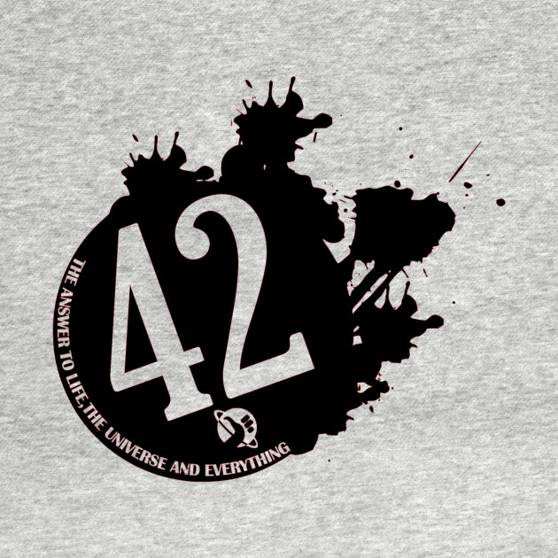 hitchhiker's guide to the galaxy 42 shirt